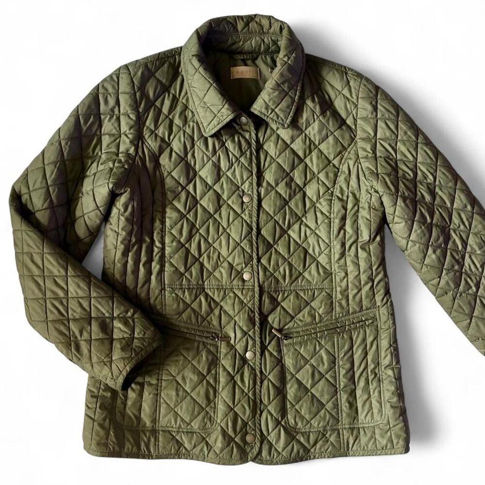 Regatta Olive Green Quilted Utility Style Jacket